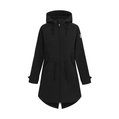 Abbildung von Derbe Island Friese Parka, Damen, Größe: 34, Jet black