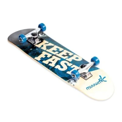 Abbildung von Muuwmi Skateboard ABEC 5, Wave mit Rucksack, bunt, einheitsgröße