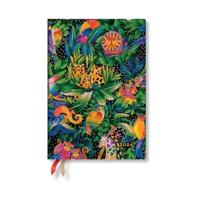 Abbildung von Jungle Song (Whimsical Creations) Midi 12 month Dayplanner 2024