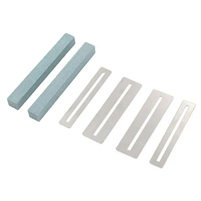 Abbildung von Tsadeer Guitar Cleaning Tool 2 Set Keyboard Polish Fret File Guards Grinding Stone Fretboard Protector für Bass Luthier (Grün)