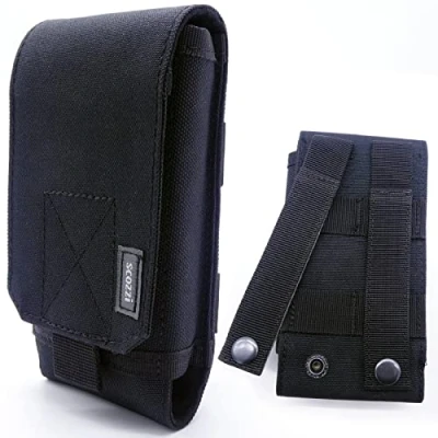 Abbildung von scozzi Handy Gürteltasche Gürtel Tasche Handytasche Handyhalterung Halterung universal z.B. kompatibel mit Samsung S24 S23 S22 S21 A55 A54 A35 für iPhone 15 14 13 12 11 XR FE Plus Ultra Mini Lite Pro