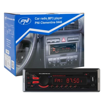 Abbildung von Autoradio PNI 8440, digitaler Media Player, 4 x 45 W Car Audio FM Radio, Auto MP3 Player USB/SD/AUX Freisprechen mit drahtloser Fernbedienung Schwarz