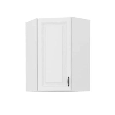 Abbildung von Küchen Preisbombe Eckhängeschrank 60x60 cm Küche Stilo Weiß Küchenzeile Küchenblock Einbauküche Landhaus