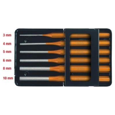 Abbildung von KS TOOLS 162.0370 Splinttreiber Satz Chrom Vanadium Stahl