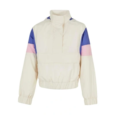Abbildung von Urban Classics Light 3TONE Windbreaker für Kinder, Größe: 110/116, Whitesand purpleday girlypink