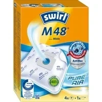 Abbildung von Swirl Staubsaugerbeutel M48 M 48, passend für Miele Staubsauger, inkl. 1 Filter zuschneidbar, 4 St., Optimale Passform, MicroPor® Plus Qualität lange Nutzungsdauer