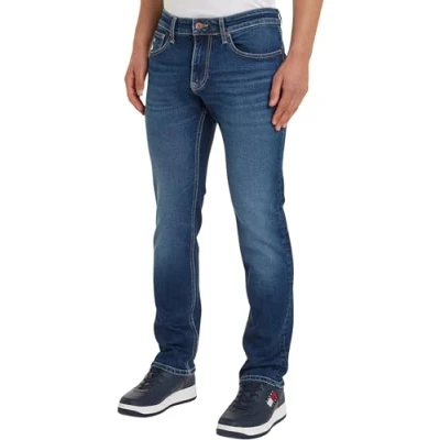 Abbildung von Tommy Jeans Scanton Slim Fit, Herren, Größe: 33x32, Denim dark