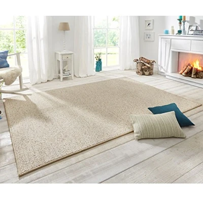 Abbildung von HANSE Home Teppich &quot;Wolly 2&quot;, rechteckig, Flachgewebe, Skandi, Woll Optik, Esszimmer, Wohnzimmer, Flur