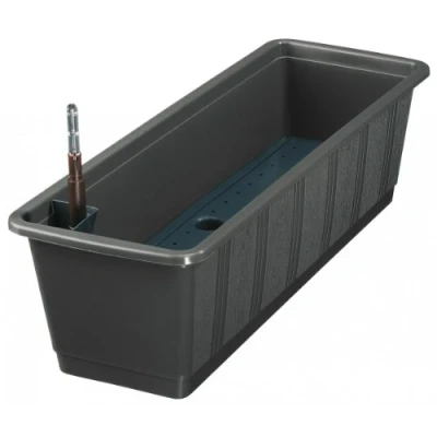 Abbildung von Geli Blumenkasten Kasten Aqua Green Plus 80 anthrazit
