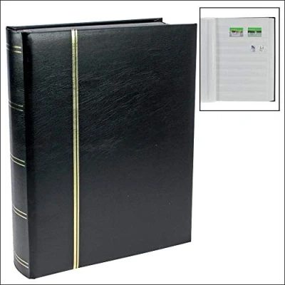 Abbildung von Luxus, Einsteckalbum A4 64 seiten (weiß) 10 Streifen Schwarz Abm: 230x305x60 pro Stk.