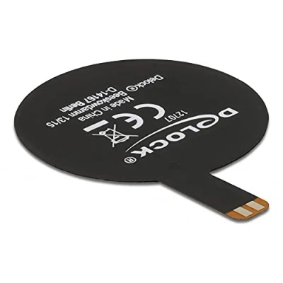 Abbildung von Delock NFC 13,56 MHz Antenne SMT FPC rund intern schwarz Klebemontage