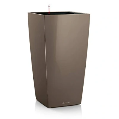 Abbildung von LECHUZA CUBICO Premium 40 taupe hochglanz 18215