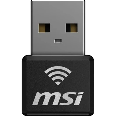 Abbildung von MSI AX1800 Nano WiFi USB Adapter für PC/Laptop, 6 Dual Band 2.4G/5G WLAN Empfänger Desktop PC, Reisegröße, Unterstützt Windows 11,10