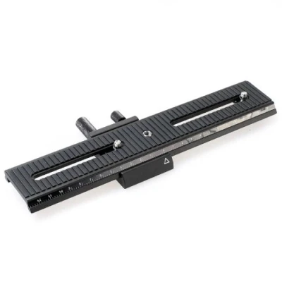 Abbildung von Quenox/Fotomate LP 02 Makro Einstellschlitten (Makroschlitten, Kameraschlitten, Fotoschlitten, Makroschiene) Verstellweg 24cm