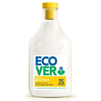Abbildung von Ecover Weichspüler Gardenie &amp; Vanille (750 ml / 25 Waschladungen), mit pflanzenbasierten Inhaltsstoffen, ökologischer für weiche und duftende Wäsche
