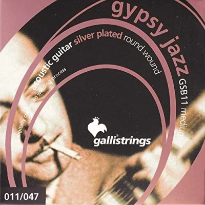 Abbildung von Galli GSB11 GYPSY JAZZ Silverplated Wound, Ball End, medium