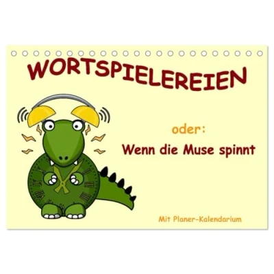 Abbildung von Wortspielereien (Tischkalender 2025 DIN A5 quer), CALVENDO Monatskalender