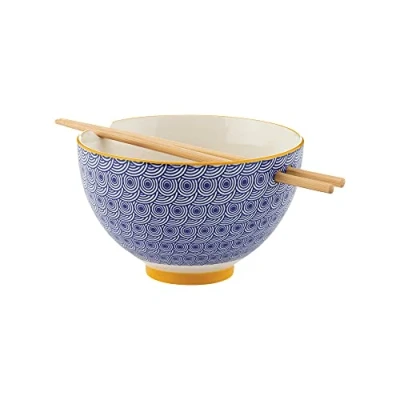 Abbildung von Typhoon Suppenschale, 1 tlg., aus Steingut, für die Asia Küche, inkl. Stäbchen, Ø 16 cm