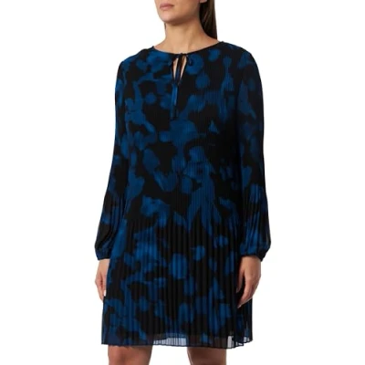 Abbildung von comma MIT Plissee Freizeitkleid, Damen, Größe: 36, Schwarz