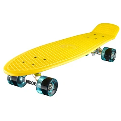 Abbildung von Ridge PB 27 Yellow ClearBlue Skateboard, Yellow/Clear Blue, 69 cm