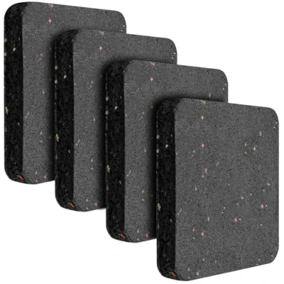 Abbildung von 4 Stück Schwingungsdämpfer Waschmaschine, Waschmaschinen Pads aus Gummi, 90x90x15mm Waschmaschine Unterlage Antivibrationsmatte für Kühlschrank, Trockner
