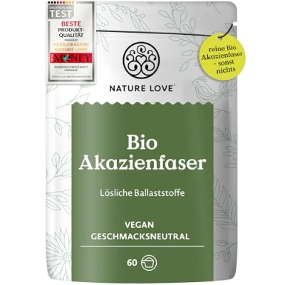Abbildung von Bio Akazienfaser 360 Gramm Pulver Nature Love g