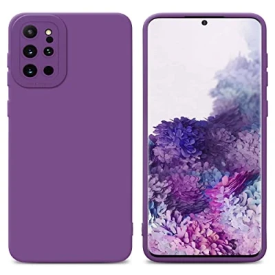 Abbildung von Cadorabo Hülle kompatibel mit Samsung Galaxy S20 Plus Schutzhülle TPU Silikon Case Liquid Design Kameraschutz Slim Kratzfest Weiche Gummi Rundumschutz für in Lila