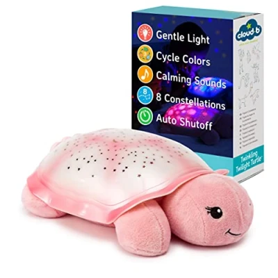 Abbildung von CloudB Nachtlicht Twinkling Twilight Turtle. Pink