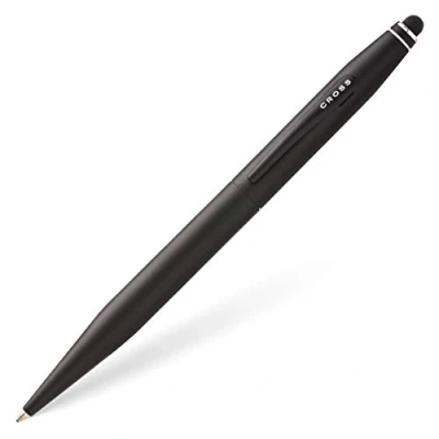 Abbildung von Cross Tech 2 Kugelschreiber (Schreibfarbe: schwarz, mit Stylus, Standardbox) Satin Schwarz