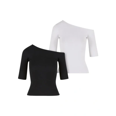 Abbildung von Urban Classics 2PACK Tshirt basic, Damen, Größe: 4XL, Black white
