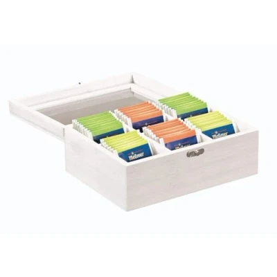 Abbildung von KESPER® Teebox Tee Box mit 6 Fächern, Bambus, (1 tlg), Fächern