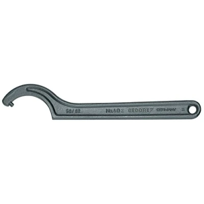 Abbildung von GEDORE Hakenschlüssel mit Zapfen, für Kreuzlochmuttern, SW 205 220 mm, Spitzen Ø 8 Schraubenschlüssel, 40 Z