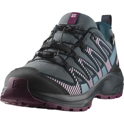 Abbildung von Salomon XA PRO V8 WP Unisex Hikingschuh für Kinder, Größe: 33, Neptune/carbon/plum caspia Textil/synthetik