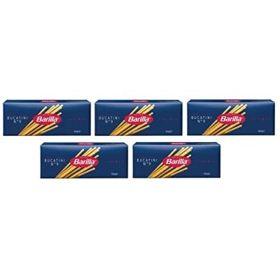 Abbildung von 20x Pasta Barilla Bucatini Nr. 9 italienisch Nudeln 500 g pack + Italian Gourmet polpa 400g