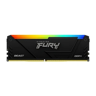 Abbildung von Kingston FURY Beast RGB 8GB 3200MT/s DDR4 CL16 DIMM PC Arbeitsspeicher KF432C16BB2A/8