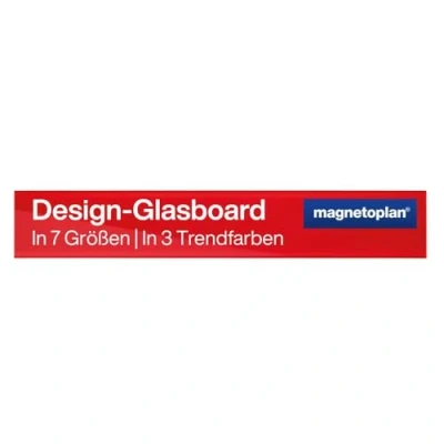 Abbildung von Magnetoplan Design Glasboards magnetisch 13400006 rot