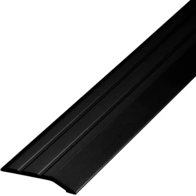 Abbildung von Gedotec Übergangsleiste höhenausgleich schwarz selbstklebend 1 Stück Abschlussprofil Alu 900 mm Dehnungsfugenprofil Boden Leiste höhen ausgleich 2 5mm Übergangsschiene ohne bohren, 90 cm