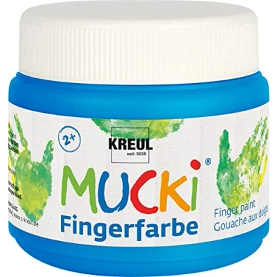 Abbildung von Kreul Bastelfarbe Mucki Fingerfarbe blau 150 ml