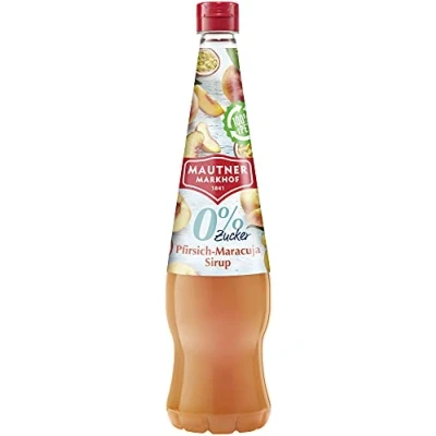 Abbildung von Mautner Markhof Pfirsich Maracuja 0% Zucker Sirup 6x 700ml