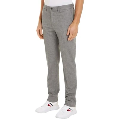 Abbildung von Tommy Hilfiger Herren Stoffhose Anzughose, Grau (Medium Grey Heather), 34W/36L