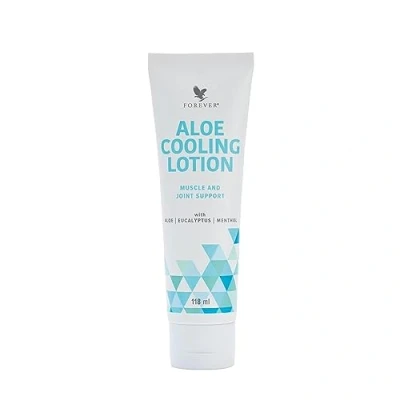 Abbildung von Forever Aloe Kühllotion mit Eukalyptus und Menthol Muskel Gelenkunterstützung