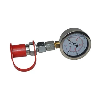 Abbildung von Unbekannt Hydrauliktester / Manometer 0 250 bar Steckkupplung Baugröße 3 Staubkappe Druckmessgerät