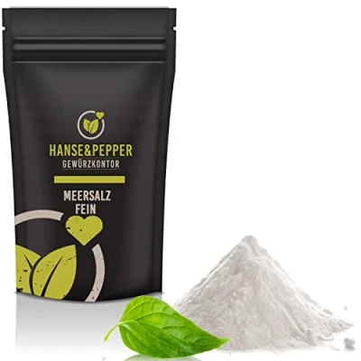 Abbildung von 1kg Meersalz fein Badesalz Natursalz Speise Salz Kochsalz reines Meer Speisesalz