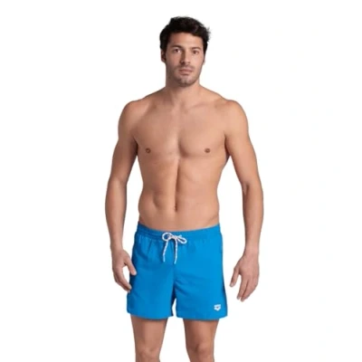 Abbildung von Arena Herren Mens Pro_File Beach Short Logo Swim Trunks, Blue Lake White, S EU