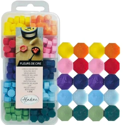Abbildung von Aladine Wax Flowers Box Bright Colors (10pcs) (72497)