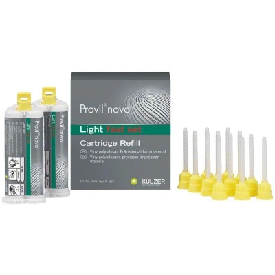 Abbildung von Provil novo Kartuschen light fast 2 x 50ml 50 ml Doppelkartuschen fast, 12 Mixing Tips