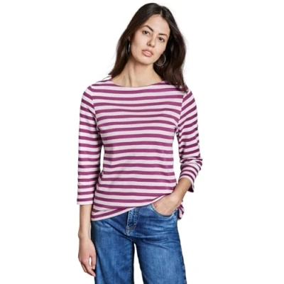 Abbildung von Street One Gestreiftes Langarmshirt, Damen, Größe: 34, Pink