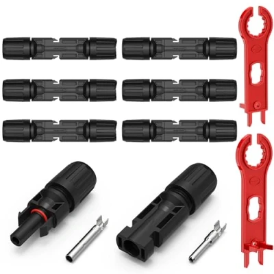 Abbildung von RedStar24 Solarstecker 6 Paar Steckverbinder Männlich &amp; Weiblich Solarpanel Stecker IP67 Wasserdicht, PV Kompatibel mit 4mm2 6mm2 Solarkabel, Photovoltaik für Solaranlage