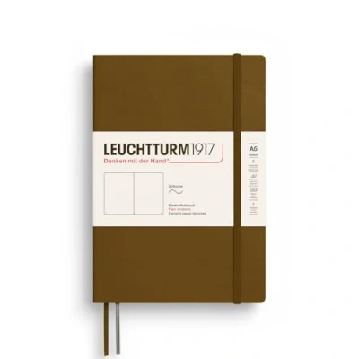 Abbildung von LEUCHTTURM1917 372210 Notizbuch Medium A5, Softcover Schreibbuch, 123 nummerierte Seiten, Spice Brown, blanko