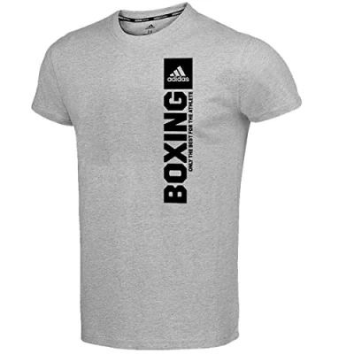 Abbildung von Adidas CLTS21V B 107 Community Vertical T Shirt Boxing Unisex Kids Medium Grey HeatherBlack XL
